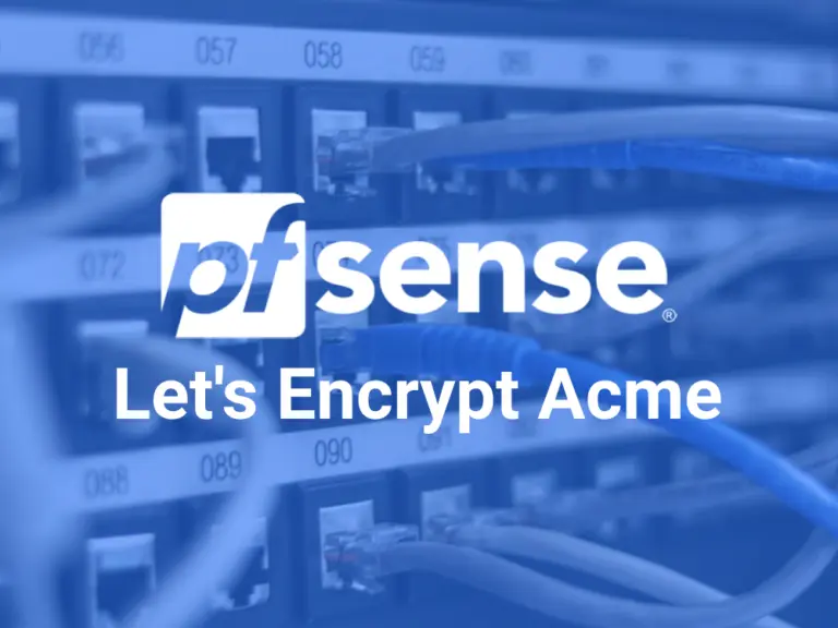 Udsted Let's Encrypt certifikat med Acme i pfSense.